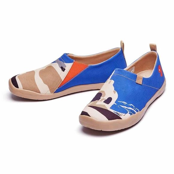 UIN Men's Walking Shoes Slip On Loafers (BLUE CITY) New No Box - Picture 4 of 9